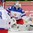HELSINKI, FINLAND - DECEMBER 29: Russia's Ilya Samsonov #1 tracks the puck during preliminary round action against Belarus at the 2016 IIHF World Junior Championship. (Photo by Andre Ringuette/HHOF-IIHF Images)

